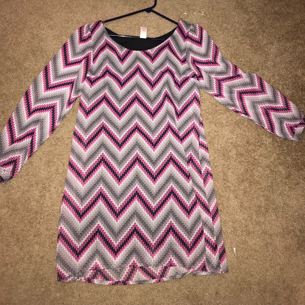 Cute Bongo dress pink black and white